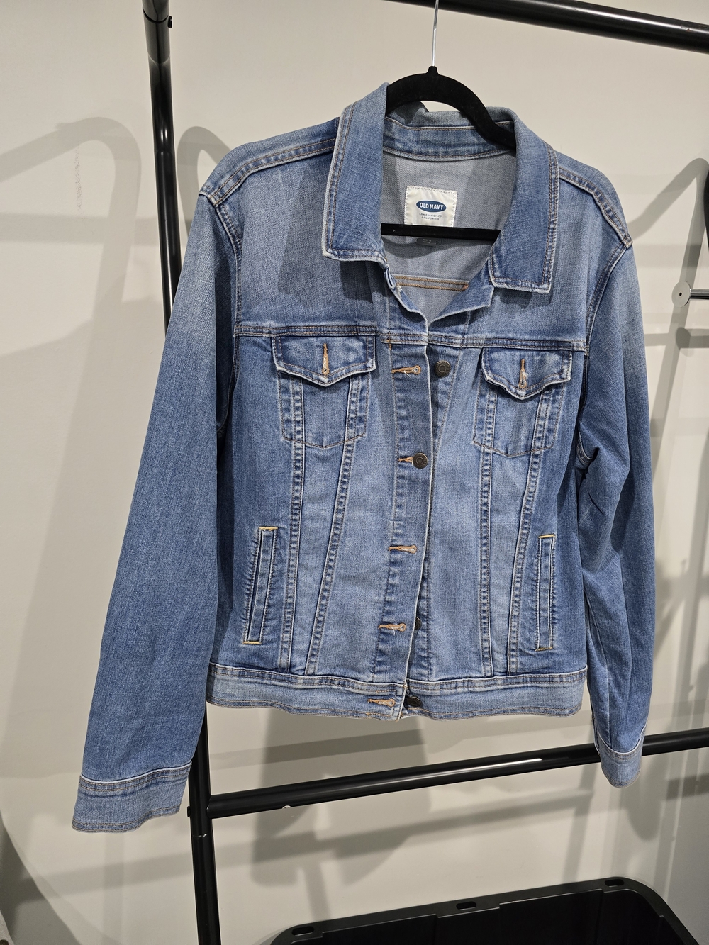 Old Navy Medium Blue Denim Trucker Jacket